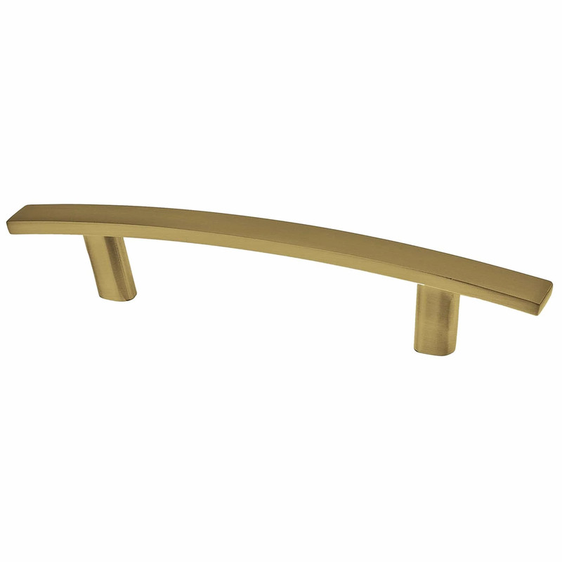 Transitional Pull, 3-3/4" Center-to-Center, Satin Brass